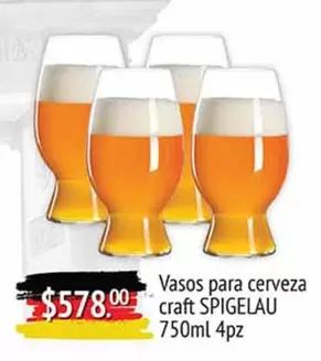 Oferta de Spigelau - Vasos Para Cerveza Craft por $578 en Fresko