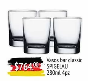 Oferta de Spigelau - Vasos Bar Classic 280ml por $764 en Fresko