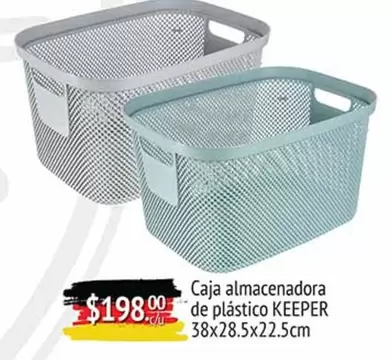 Oferta de Keeper - Caja Almacenadora De Plástico por $198 en La Comer