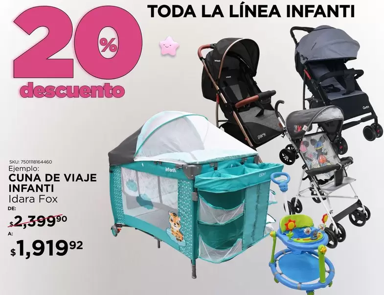 Oferta de Infanti - Cuna De Viaje l por $1919.92 en Woolworth