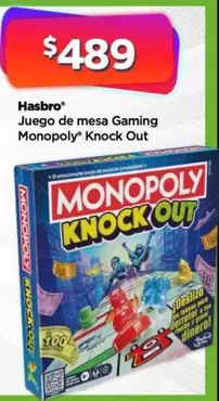 Oferta de Monopoly - hasbro - Juego De Mesa Gaming  Knock Out por $489 en Bodega Aurrera