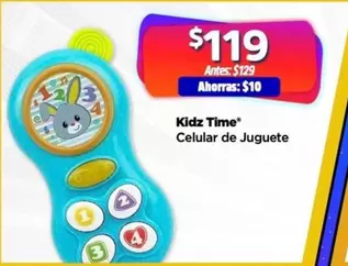 Oferta de Kidz Time Celular De Juguete por $119 en Bodega Aurrera