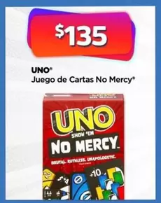 Oferta de Uno Juego De Cartas No Mercy por $135 en Bodega Aurrera