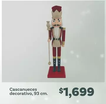 Oferta de Cascanueces Decorativo por $1699 en Soriana Híper