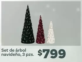 Oferta de Set De Árbol Navideño por $799 en Soriana Híper