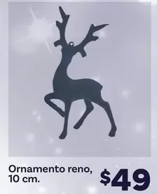 Oferta de Ornamento Reno, 10 Cm por $49 en Soriana Híper