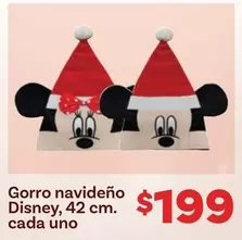 Oferta de Disney - Gorro Navideño , 42 Cm. Cada Uno por $199 en Soriana Híper