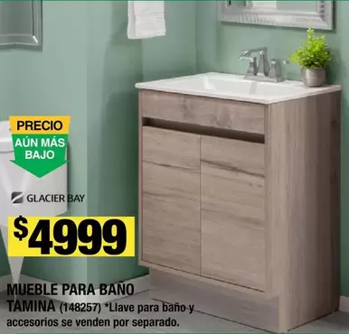 Oferta de Glacier Bay - Mueble Para Baño Tamina por $4999 en The Home Depot