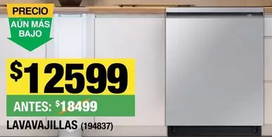 Oferta de Lavavajillas por $12599 en The Home Depot