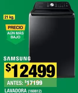 Oferta de Samsung - Lavadora por $12499 en The Home Depot