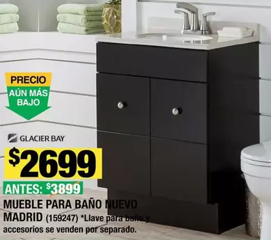 Oferta de Glacier Bay - Mueble Para Baño Madrid por $2699 en The Home Depot