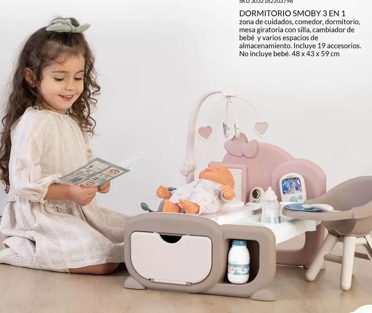 Oferta de 43 - Dormitorio Smoby 3 En 1 en Del Sol