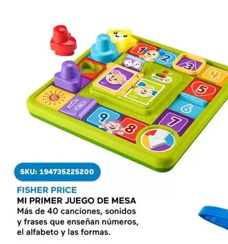 Oferta de Fisher Price - Mi Primer Juego De Mesa en Woolworth