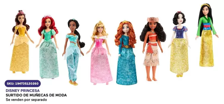 Oferta de Disney -  Princesa - Surtido De Munecas De Moda en Woolworth