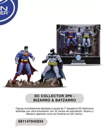 Oferta de Dc Collector - Bizarro & Batzarro en Woolworth