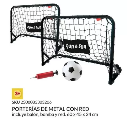 Oferta de Fun - Porterías De Metal Con Red en Woolworth