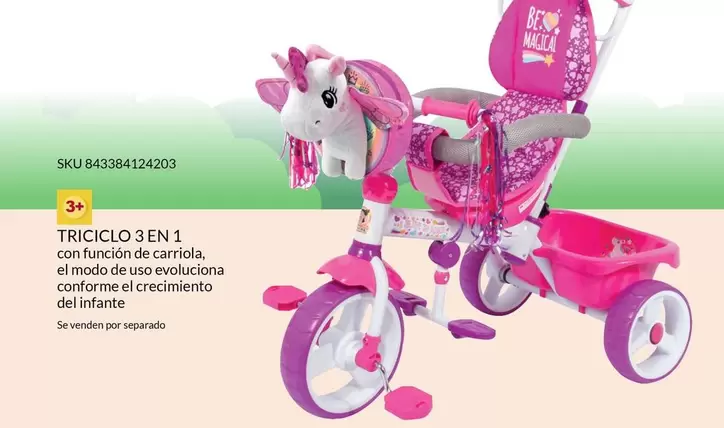 Oferta de 3 en 1  - Triciclo 3 En 1 en Woolworth