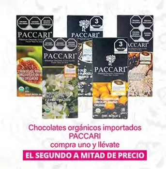 Oferta de Paccari - Chocolates Orgánicos Importados en La Comer