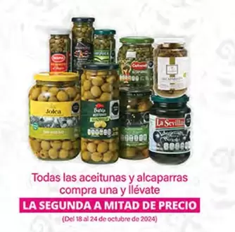 Oferta de Jolca/La Sevillia - Todas Las Aceitunas Y Alcaparras en La Comer