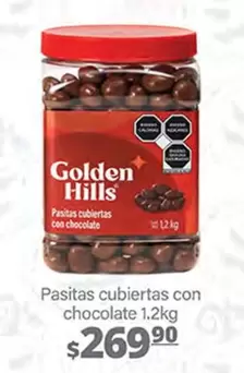 Oferta de Golden Hills - Pasitas Cubiertas Con Chocolate por $269.9 en La Comer