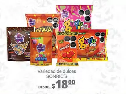 Oferta de Sonric´s - Variedad De Dulces por $18 en La Comer