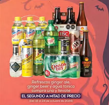 Oferta de Refrescos Ginger Ale, Ginger Beer Y Agua Tónica en Fresko