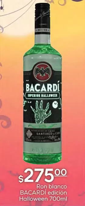 Oferta de Bacardí - Ron Blanco Edicion Halloween por $275 en Fresko