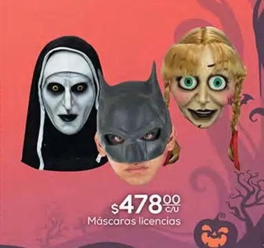 Oferta de Máscaras Licencias por $478 en Fresko