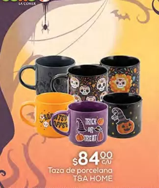 Oferta de T&A Home - Taza De Porcelana por $84 en Fresko