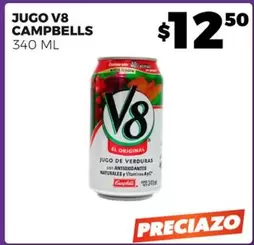 Oferta de Campbell's - Jugo V8 por $12.5 en Merco