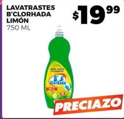 Oferta de B ClorHada - Lavatrastes Limon por $19.99 en Merco