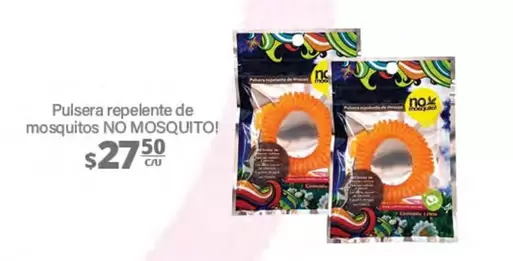 Oferta de No Mosquito! - Pulsera Repelente De Mosquitos por $27.5 en La Comer