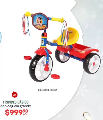 Oferta de Triciclo Básico por $999.9 en Woolworth