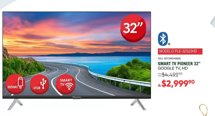 Oferta de Smart -  Tv 39" Google Tv, Hd por $2999 en Woolworth