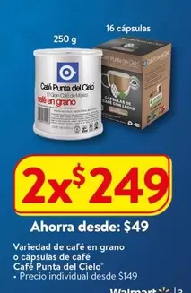 Oferta de Cielo - Café Punta Del en Walmart