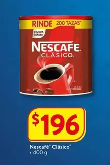 Oferta de Nescafé - Clasico por $196 en Walmart