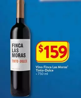 Oferta de Las Moras - vino finca las moras tinto-dulce por $159 en Walmart