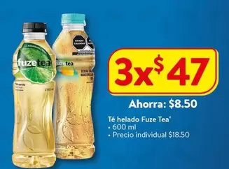 Oferta de Fuze Tea - Té Helado por $18.5 en Walmart