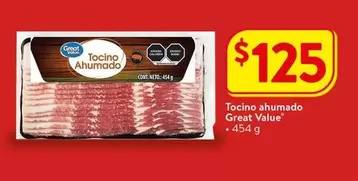 Oferta de Great Value - Tocino Ahumado por $125 en Walmart