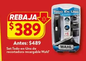 Oferta de Wahl - Set Todo-en-uno De Recortadora Recargable por $389 en Walmart