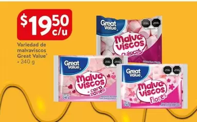 Oferta de Great Value - Variedad De Malvavi Scoss por $19.5 en Walmart