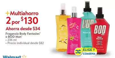 Oferta de Man - Fregancia Body Fantasies O Bd por $34 en Walmart