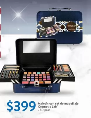 Oferta de Cosmetic Lab - Maletín Con Set De Maquillaje por $399 en Walmart