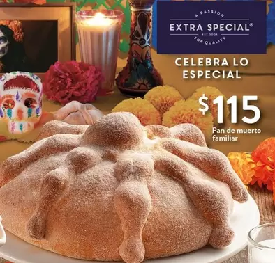 Oferta de Extra - Pan De Muerto Familiar por $115 en Walmart