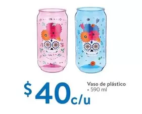 Oferta de Vaso De Plástico por $40 en Walmart