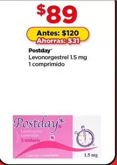 Oferta de Postday - por $89 en Bodega Aurrera