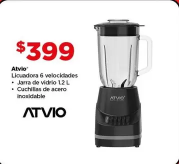 Oferta de Atvio - Licuadora 6 Velocidades por $399 en Bodega Aurrera