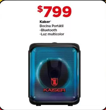 Oferta de Kaiser - Bocina Portatil por $799 en Bodega Aurrera