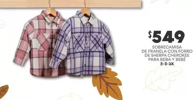 Oferta de Cherokee - Sobrecamisa De Franela Con Forno De Sherra por $549 en Soriana Híper