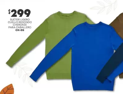 Oferta de Cherokee - Cuello Redondo  Para Caballero Chiego por $299 en Soriana Híper